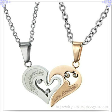 Stainless Steel Jewelry Heart Pendant Fashion Necklace (HR2048)